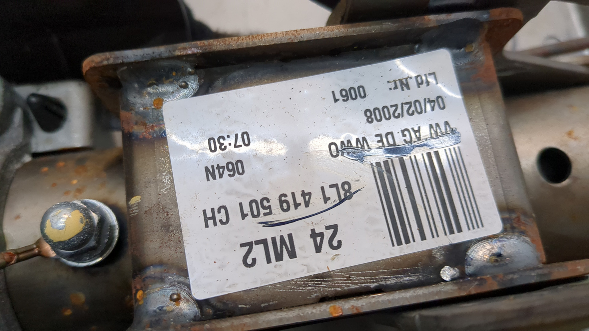 Колонка рулевая