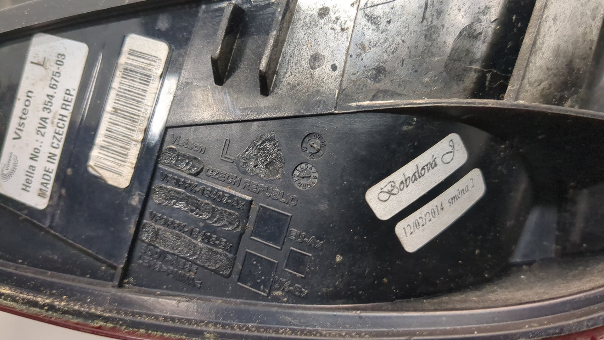 Фонарь задний левый