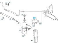 A1689970382 Шланг, трубка гидроусилителя Mercedes A W168 1997-2004 8892356 #6